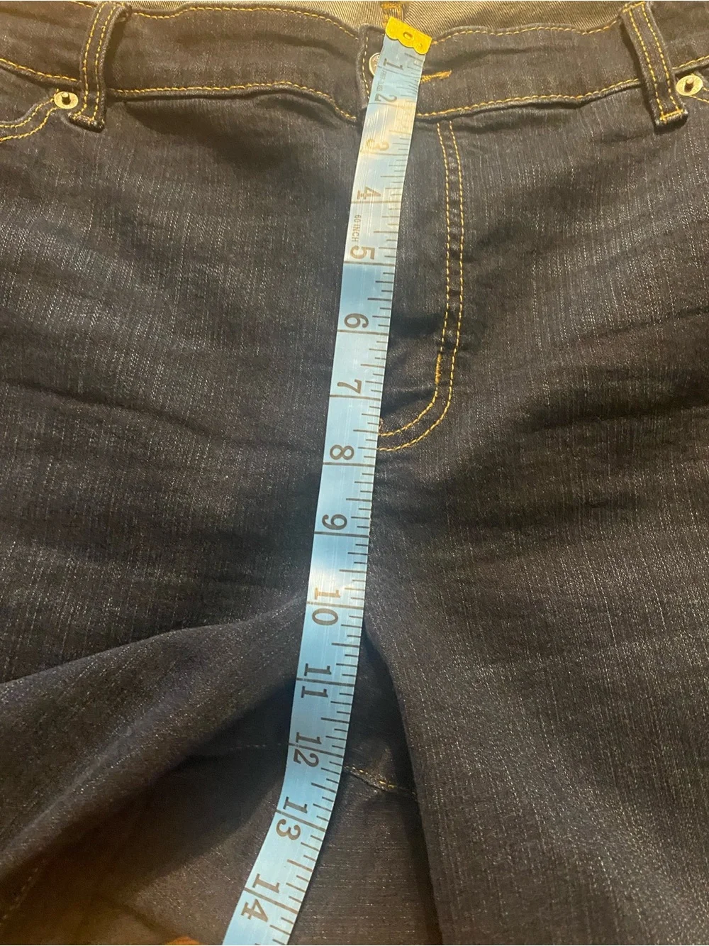 Torrid size 28 Bermuda Shorts Vintage Stretch Denim Mid Rise Indigo Dadcore